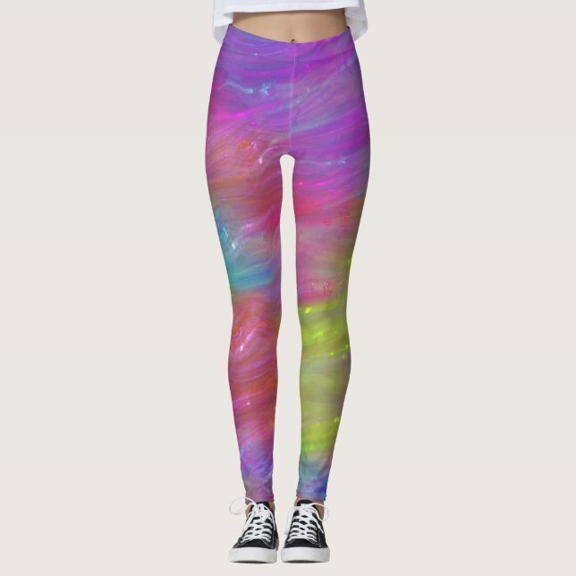 Abstract Rainbow Leggings (Front)