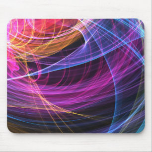 Abstract Rainbow lights vortex lights Mouse Mat
