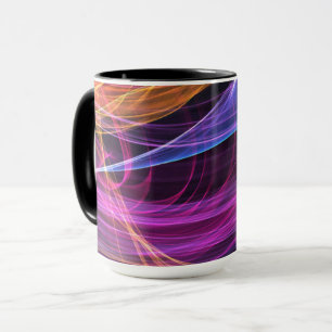 Abstract Rainbow lights vortex lights Mug