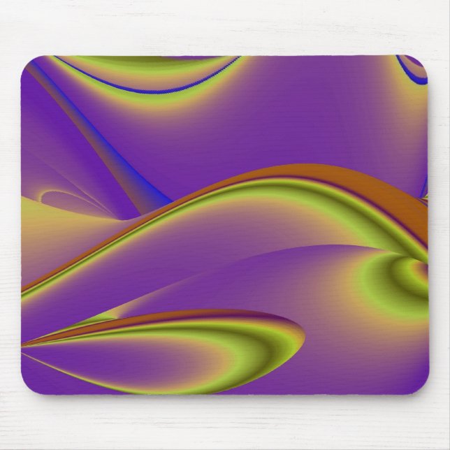 Abstract rainbow mouse mat (Front)