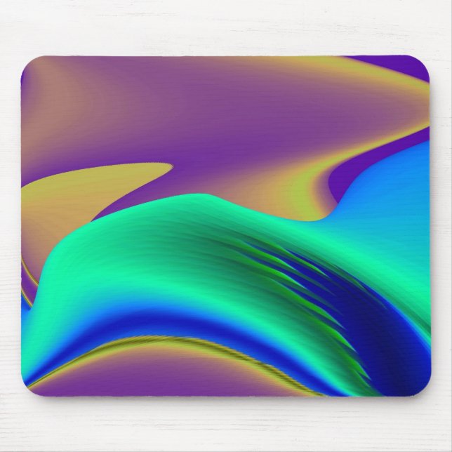 Abstract Rainbow Mouse Mat (Front)