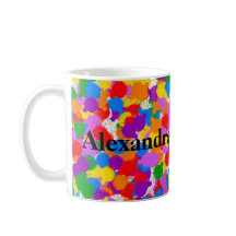 Abstract Rainbow Paint Splatter