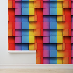 Abstract Rainbow Pattern Wallpaper