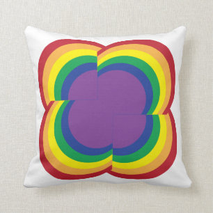 Abstract Rainbow Pillow