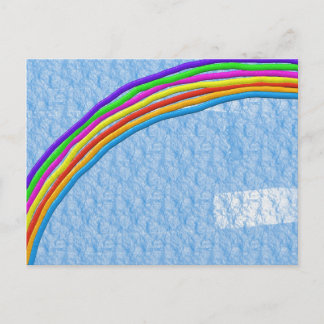 Abstract Rainbow Postcard