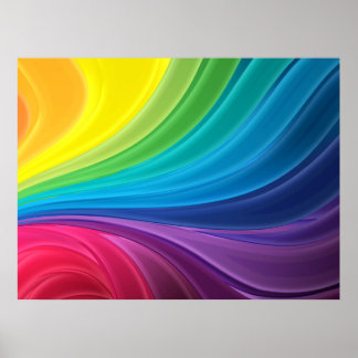 Abstract Rainbow Poster