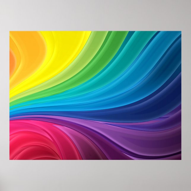Abstract Rainbow Poster (Front)