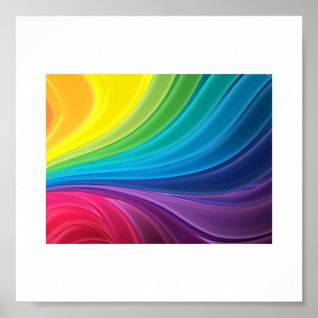 Abstract Rainbow Poster (Front)