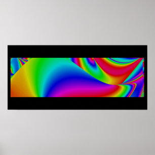 abstract rainbow poster