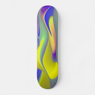 Abstract Rainbow Skateboard