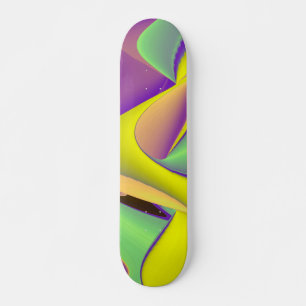 Abstract Rainbow Skateboard