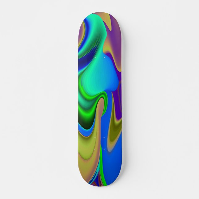 Abstract Rainbow Skateboard (Front)