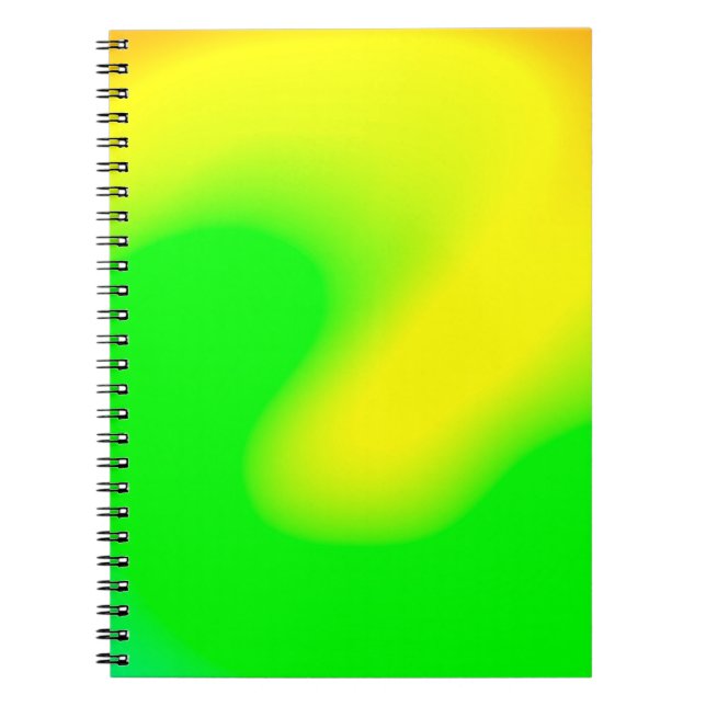 Abstract rainbow soft cloud background in pastel c notebook (Front)