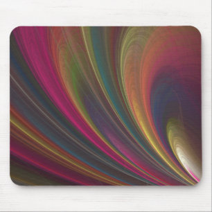 Abstract Rainbow Swirl Mouse Pad