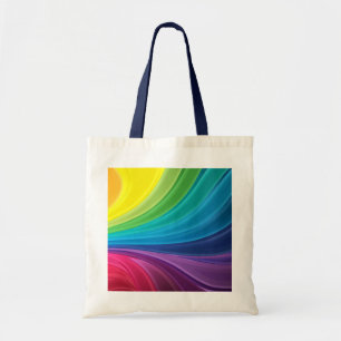 Abstract Rainbow Swirl Tote Bag