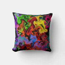 Abstract rainbow swirls