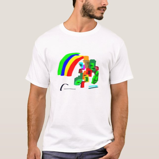 abstract rainbow T-Shirt (Front)