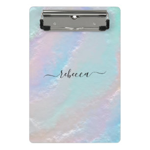 Abstract Rainbow Texture Mini Clipboard