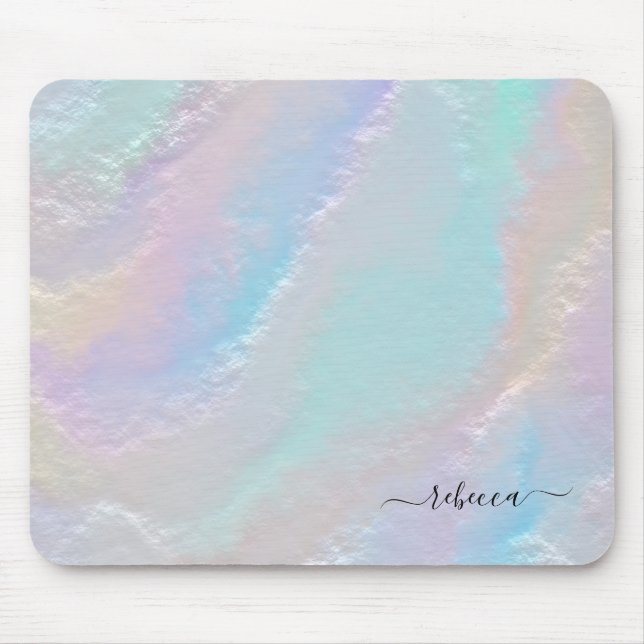 Abstract Rainbow Texture Mouse Mat (Front)