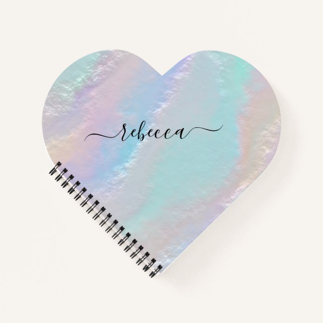 Abstract Rainbow Texture Notebook (Front)