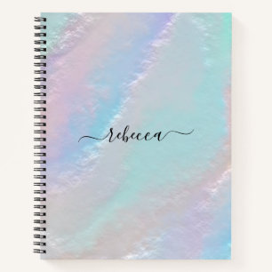 Abstract Rainbow Texture Notebook