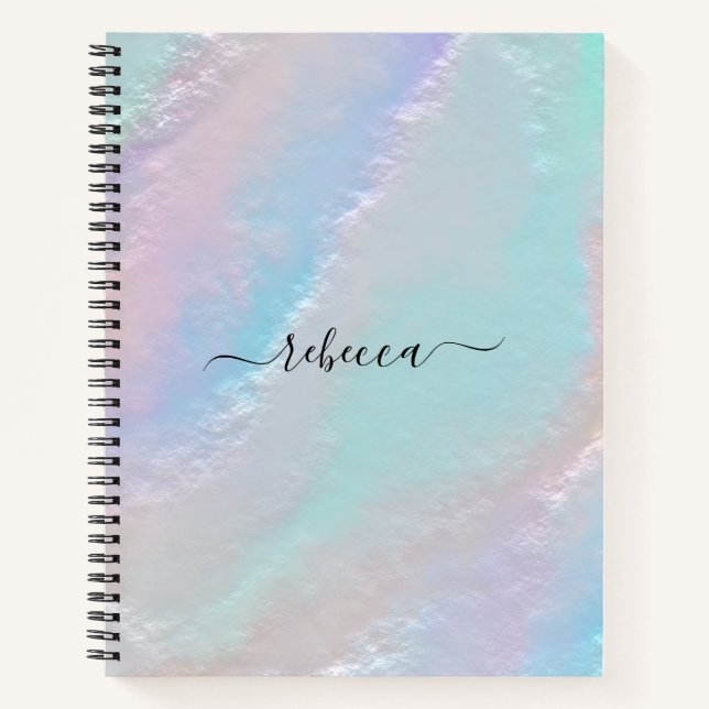 Abstract Rainbow Texture Notebook (Front)