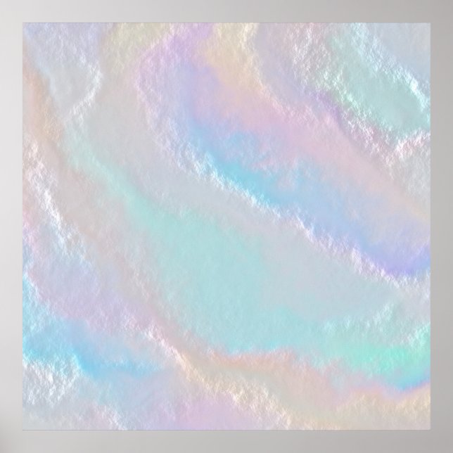 Abstract Rainbow Texture Poster (Front)