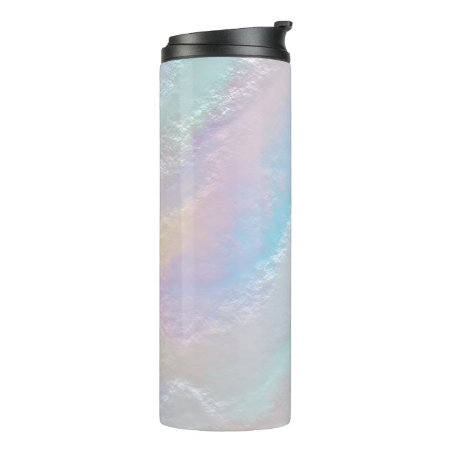 Abstract Rainbow Texture Thermal Tumbler (Rotated Left)