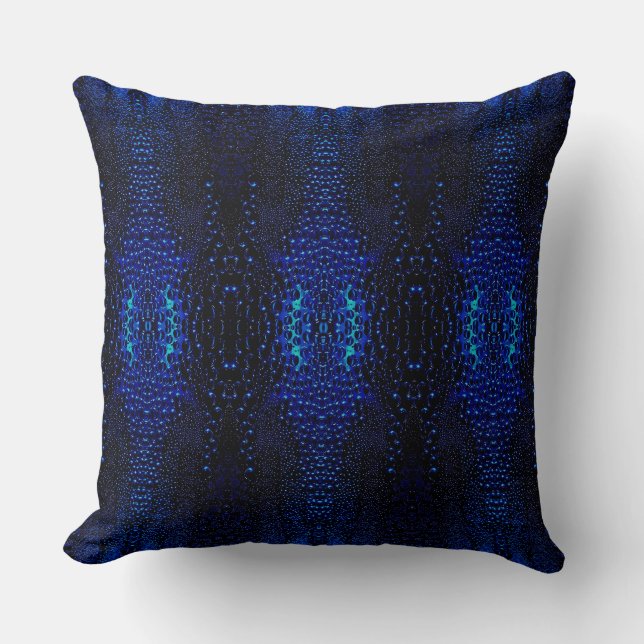 Abstract Raindrops Pattern Throw Pillow (Front)