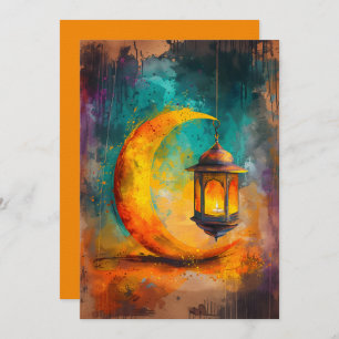 Abstract Ramadan Crescent Elegance هلال رمضان Invitation
