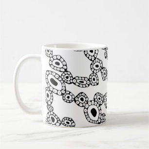 Abstract Random Circle Blob Shapes Coffee Mug
