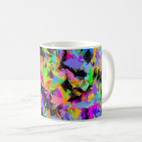 Abstract Random Messy Paint Colour Explosion