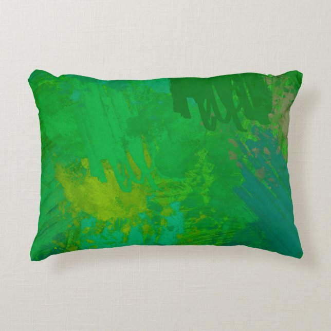 Abstract random shapes. 2d illustration background decorative cushion (Front)
