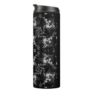 Abstract Raven Black Thermal Tumbler