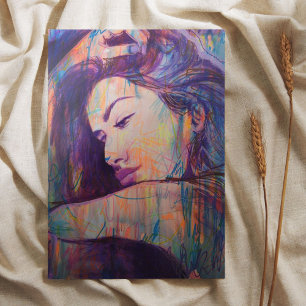 Abstract Realism Woman Portrait Street Art Print