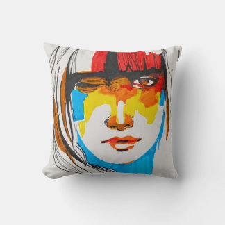 Abstract Rebel Women Cushion