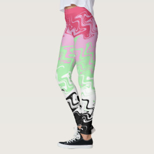 Abstract Recipromantic Pride Flag   Leggings