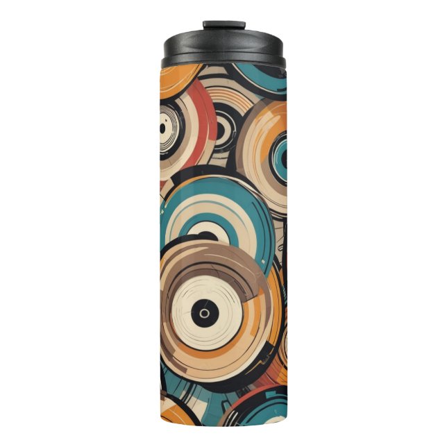 Abstract Records Thermal Tumbler (Front)