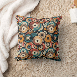 Abstract Records Throw Pillow
