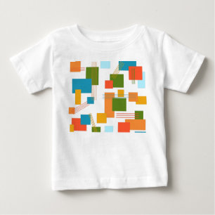 Abstract Rectangles and Lines Baby T-Shirt