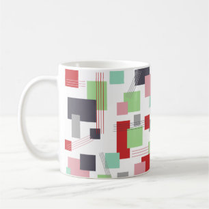 Abstract Rectangles and Lines Coffee Mug