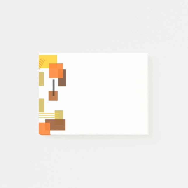 Abstract Rectangles and Lines  Post-it Notes (Front)