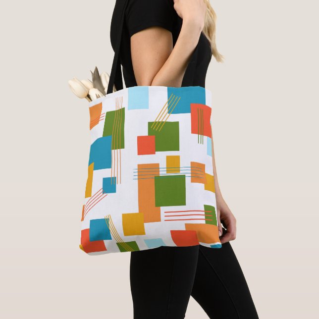 Abstract Rectangles and Lines  Tote Bag (Close Up)