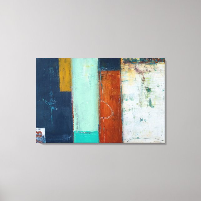 Abstract Rectangles Canvas Print (Front)