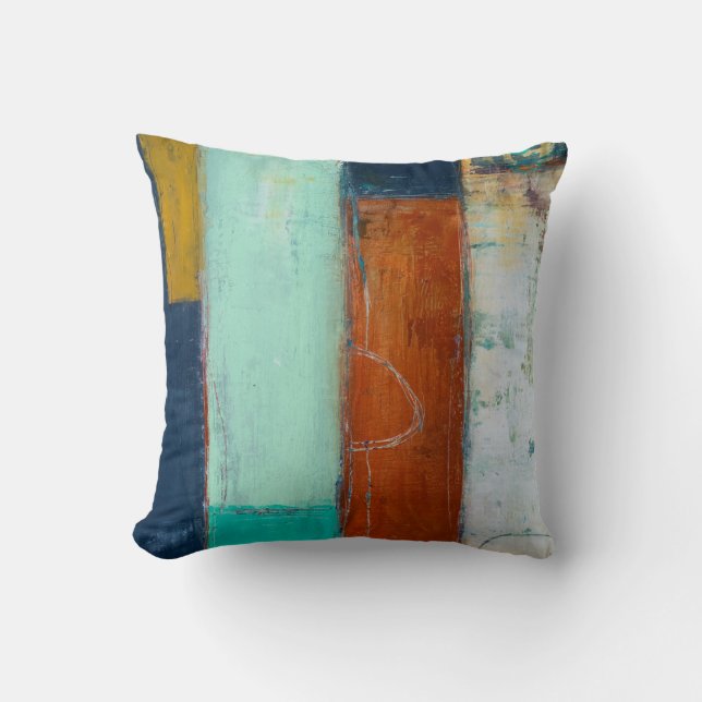 Abstract Rectangles Cushion (Front)