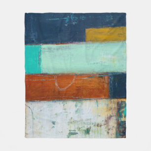 Abstract Rectangles Fleece Blanket