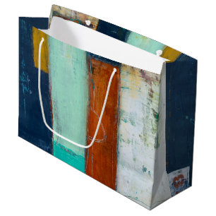 Abstract Rectangles Large Gift Bag