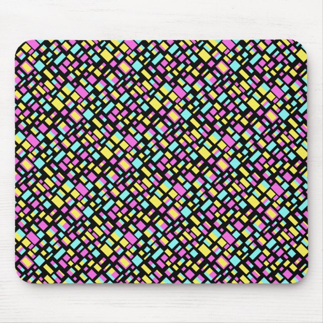 Abstract Rectangles Mouse Mat (Front)