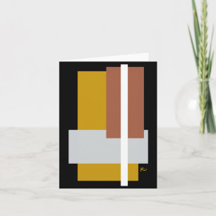 Abstract Rectangles Note Cards