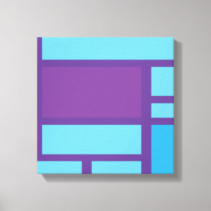 Abstract Rectangles Wrapped Canvas